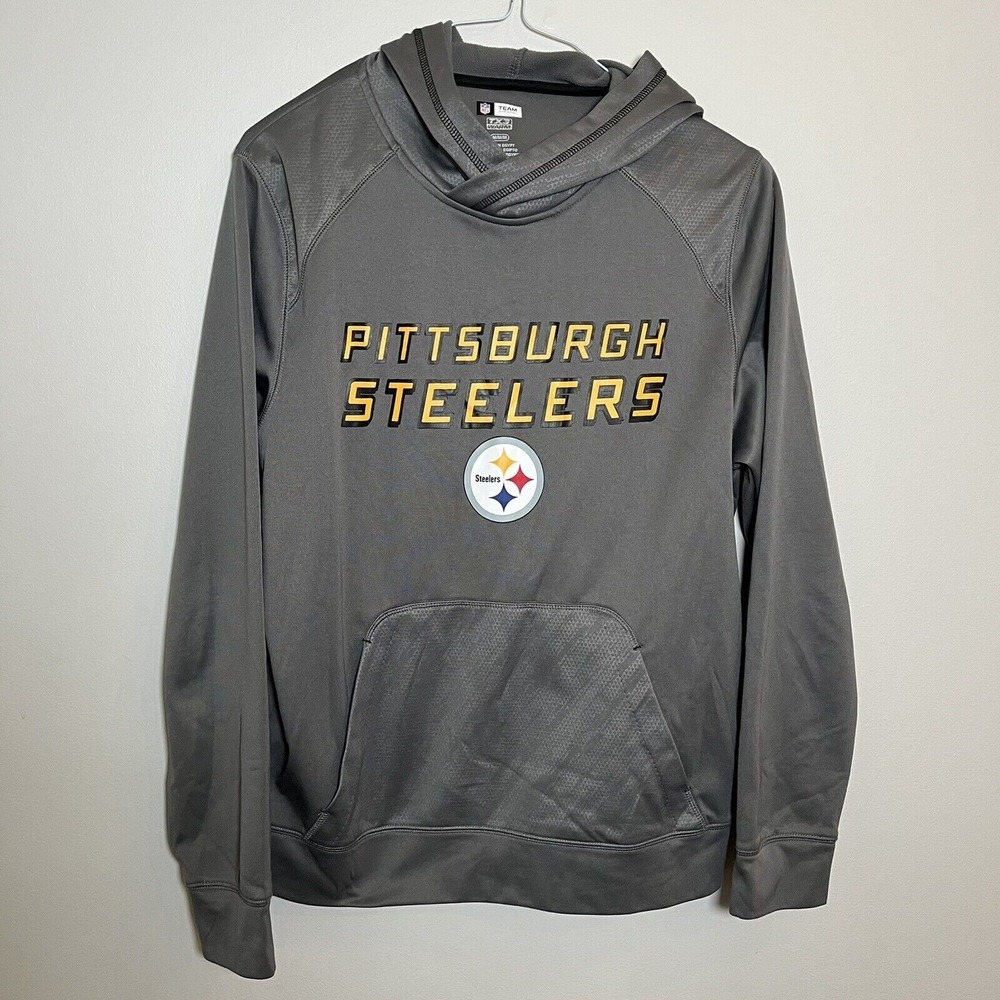 Pittsburgh Steelers Gray Hoodie Sweatshirt Size M - NFL Team